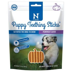 N Bone Puppy Teething Sticks Pumpkin Flavor