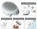 Pet Life 'Gyrater' Travel Self-Cleaning Swivel Grooming Slicker Pet Brush