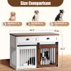 Heavy Duty Furniture style dog cage wooden dog cage double door dog cage side cabinet dog cage Dog crate (44 1/2"W *26"D *33 1/4"H)