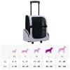 Foldable Multipurpose Pet Trolley Gray